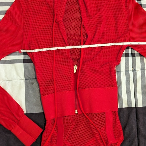 Red Fishnet Bosysuit - Picture 5 of 6